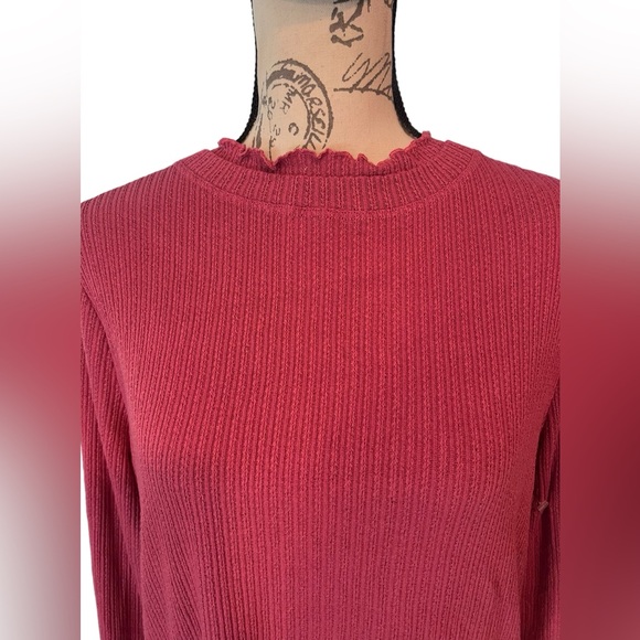 Pink Clover mock neck knit top, size large, new without tags - Picture 2 of 5